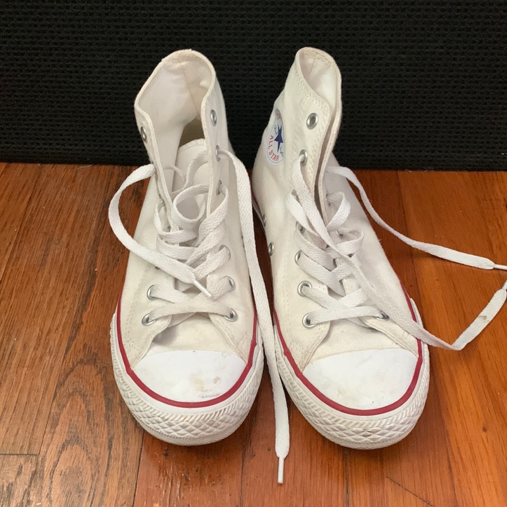 Converse high top white